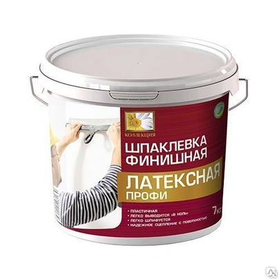 Шпаклевка ИЖСИНТЕЗ Коллекция Финишная латексная ПРОФИ 14 кг /ведро