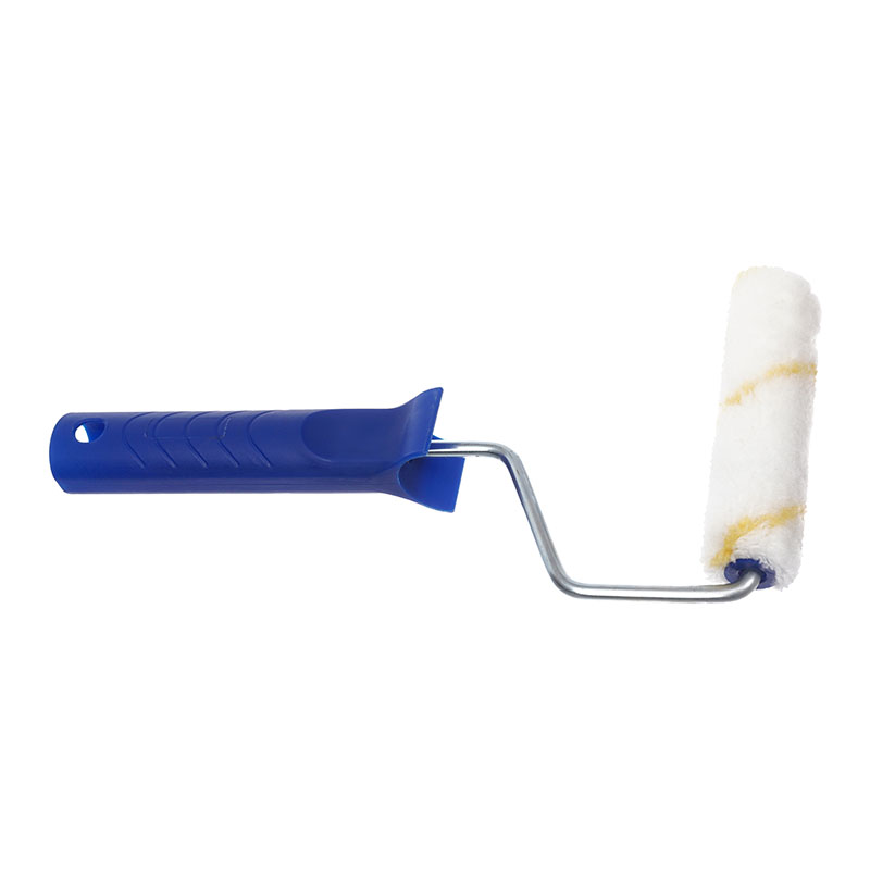 Мини-валик Лакра малярный с ручкой, полиакрил ворс11/160/d15/бюгель 6мм