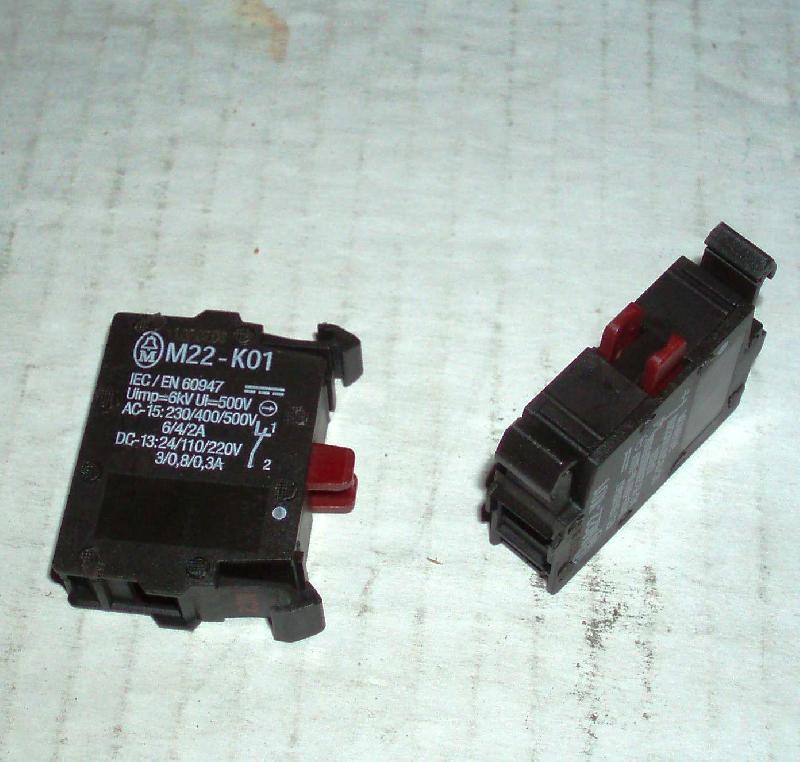 Элемент контактный М22 красная кнопка