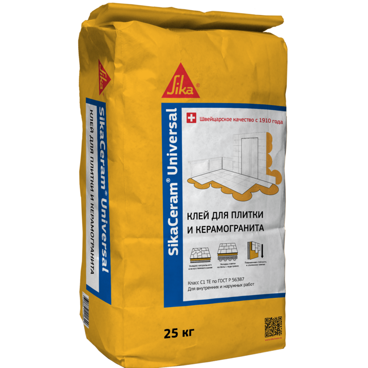 Клей ЗИКА SikaCeram® Universal С1 ТЕ /25кг/48шт/ просрок 09.23