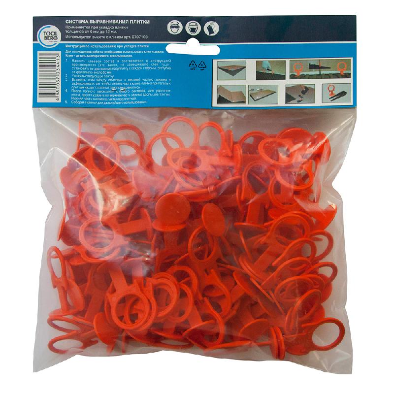 Система Выравнивания Плитки ЛАКРА (СВП),зажимы-кольцо 1,5мм /100шт