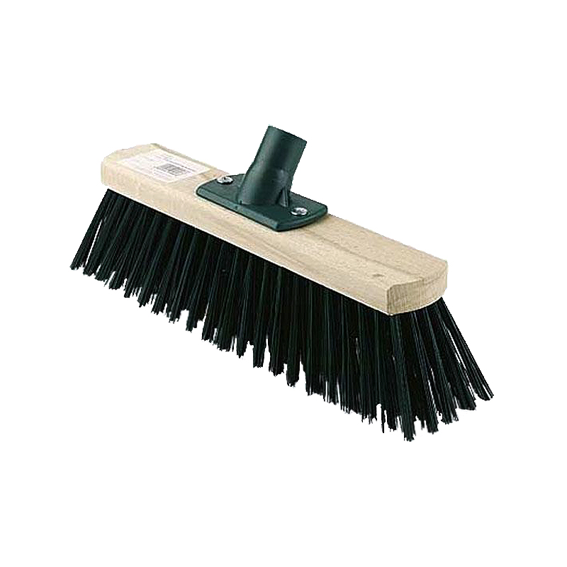 Щетка для пола 400 мм. жесткая с дер. черенком
