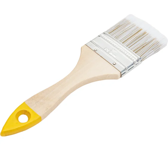 Кисть  Лакра плоская Хобби 50мм (нат.пласт.рукоятка)