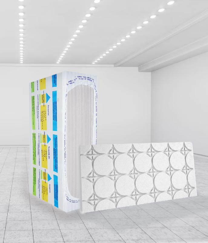 КАЛКАН Утеплитель из пенополистирола "теплый пол" шаг 200мм/диам тр 20/50*585*1185/0,245м3/4,9м2/7л