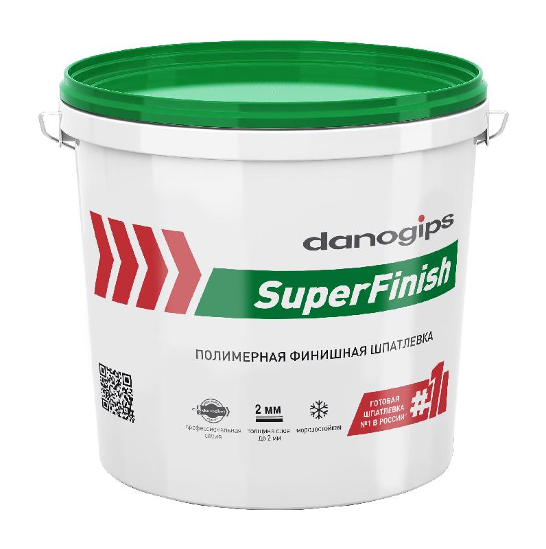Шпаклевка ДАНОГИПС SuperFinish /18,1кг /33шт в рал,готовая фин.