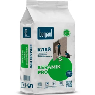 Клей БЕРГАУФ Keramik Pro, C1 T /5кг/Невьянск/ 108шт/6шт/