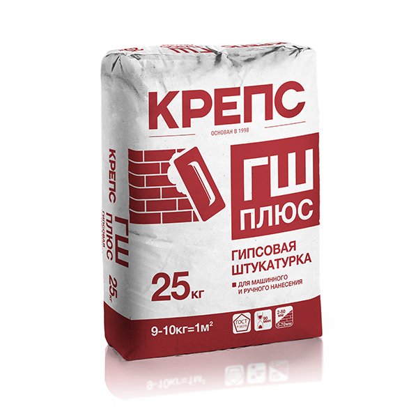 Штукатурка КРЕПС ГШ  Плюс гипсовая /25кг/56 шт