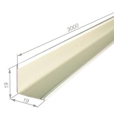 Угол периметральный белый 19*19 3м Т-24 стальн.,70шт Албес