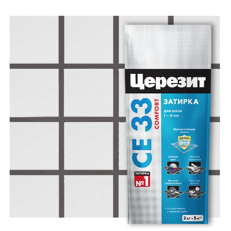 ЗАТИРКА СЕ33 (2 кг) графит ЦЕРЕЗИТ (12)