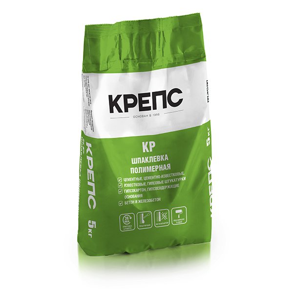 Шпаклевка КРЕПС КР Финишная полимерная шпаклевка с мраморным наполнителем/5кг/120шт