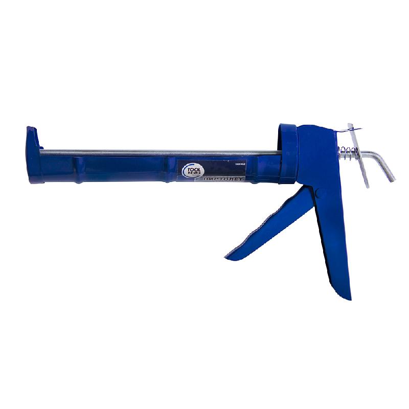 Пистолет для герметика Лакра полукорпусной с гладким штоком