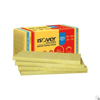 ИЗОВЕР/Ветонит Мастер Теплых Крыш 50*600*1000/4,8м2/0,24м3/плотность 30-40/ 12уп в пал