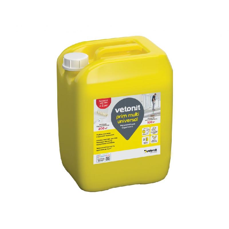 Грунтовка ВЕБЕР ВЕТОНИТ  прим.мульти /укрепляющая (1:1)/10л