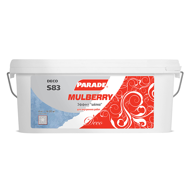 Декор. покрытие с эф. шелка  PARADE DECO  Mulberry S83  4кг