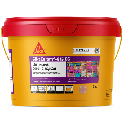 Затирка ЗИКА двухкомп.эпоксидная  Ceram-815 EG/темно-коричневая,141/2кг