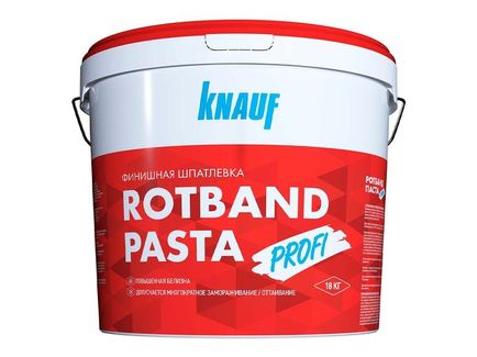 Шпаклевка КНАУФ Ротбанд-Паста ПРОФИ готовая финишная виниловая /5 кг/120шт/