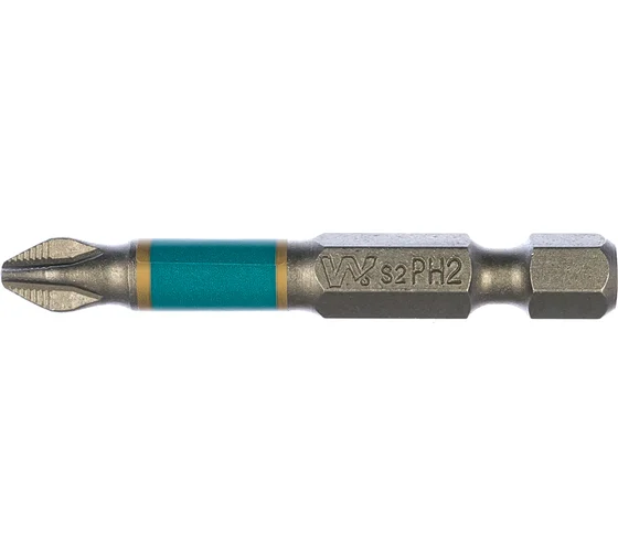 Биты WP/50мм./ РН2 сталь S2 с насечкой/10 шт