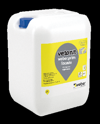 Грунтовка ВЕБЕР ВЕТОНИТ Прим Фасад /10  кг/ розовая