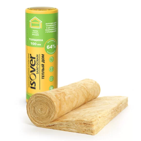 ИЗОВЕР/Ветонит Теплый Дом Твин 50*1220*7000мм /рулон/17,08м2/0,854м3/36шт/ кварц