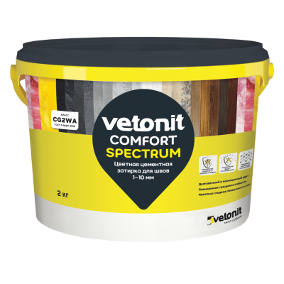 Затирка ВЕТОНИТ КОМФОРТ спектрум янтарь (22) 2кг 