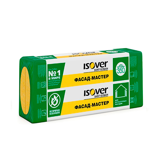 ИЗОВЕР/Ветонит Фасад-Мастер 100*600*1000мм /1,8 м2/0,18м3/3шт/48 в пал.базальт/плотность 80-110/