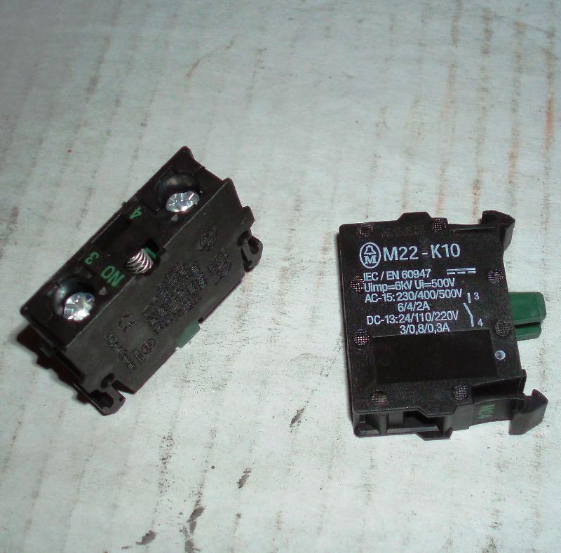 Элемент контактный М22 зеленая кнопка